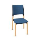 Kusch + Co Arn 4-Leg Frame Chair Wood Frame Upholstered