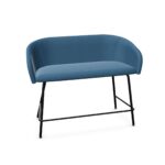 Nowy Styl Naudu High Sofa 2-Seater Metal 4-Leg Frame