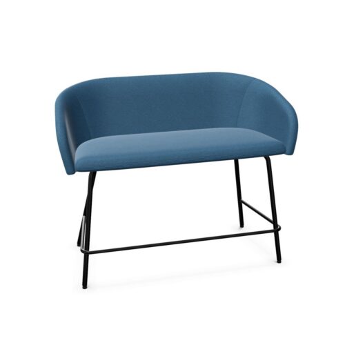 Nowy Styl Naudu High Sofa 2-Seater Metal 4-Leg Frame