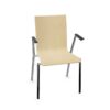 Nowy Styl Cadeira 4-Leg Wooden Frame Chair With Armrests