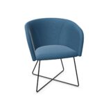 Nowy Styl Naudu Armchair With X-Sled Metal Frame