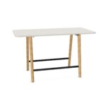 Nowy Styl Levitate High Meeting Table Rounded Rectangular Top