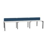 Nowy Styl Bspace 6-Person I-Leg Workbench With Upholstered Panels