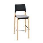 Kusch + Co Arn 4-Leg Wooden Frame Bar Stool