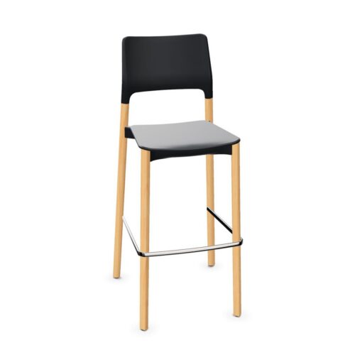Kusch + Co Arn 4-Leg Wooden Frame Bar Stool