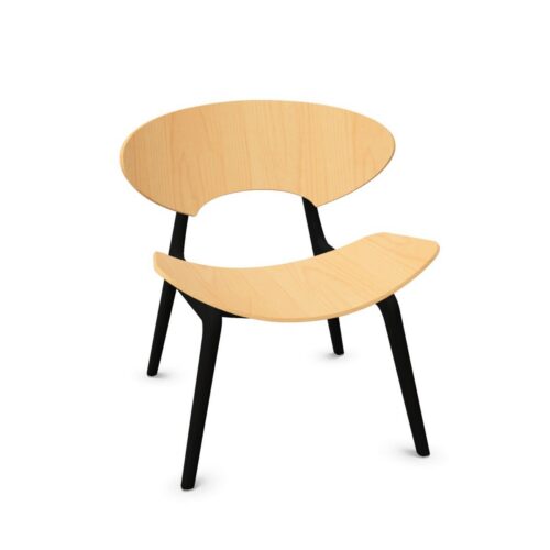 Kusch + Co Kanu Lounge Armchair Arc 4L Wooden Frame