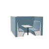 Nowy Styl Sand American Diner 4U H-Shape Modular Sofa With High Table