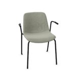 Nowy Styl Sitari Upholstered 4-Leg Frame Chair With Armrests