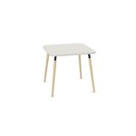 Nowy Styl Tauko Square Meeting Table With Wooden Legs