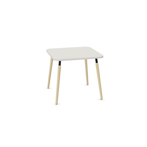 Nowy Styl Tauko Square Meeting Table With Wooden Legs