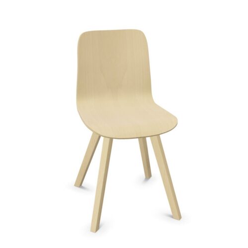 Nowy Styl Vapaa Frame Chair 4-Leg Wooden Low Back