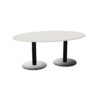 Nowy Styl Xio Elliptical Conference Table With Two Round Bases