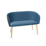 Nowy Styl Naudu 2-Seater Sofa 4 Wooden Legs