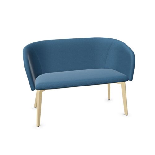 Nowy Styl Naudu 2-Seater Sofa 4 Wooden Legs