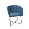 Nowy Styl Naudu Wavy Armchair X-Sled Metal Frame