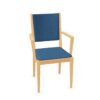Kusch + Co Luca 4-Leg Frame Chair Upholstered Seat High Wooden Back