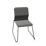 Nowy Styl Visitor S Chair Upholstered Seat Back Skid Frame