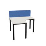 Nowy Styl Easy Space I-Leg L-Shaped Desk With Upper Panel