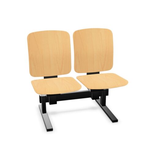 Kusch + Co V-Care Fold 2-Seater Plywood Bench Freestanding