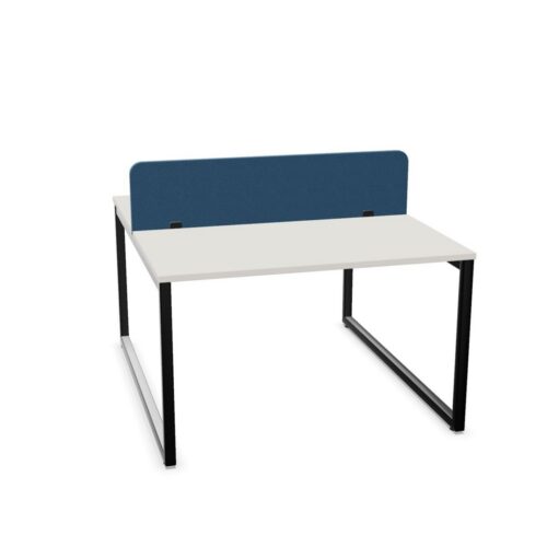 Nowy Styl Bspace 2-Person O-Leg Workbench With Upholstered Panel