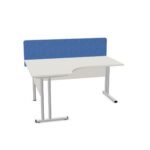 Nowy Styl Easy Space C-Leg L-Shaped Desk With Modesty Upper Panel