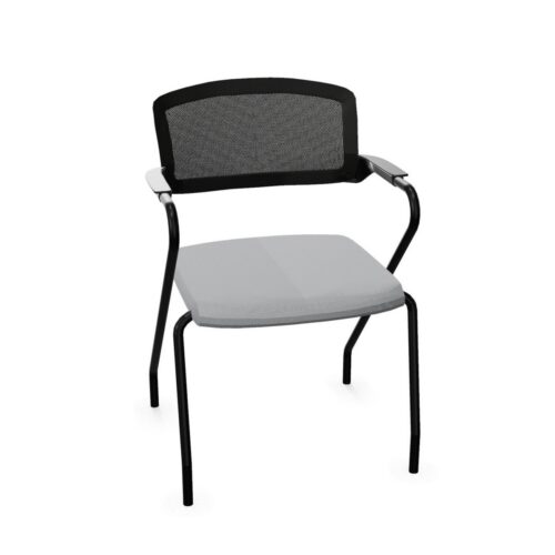 Nowy Styl EL100 Visitor Chair Mesh Back Upholstered Seat