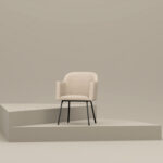 Nowy Styl Athena Cross Swivel Armchair three-quarter view
