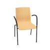 Kusch + Co Trio 4-Leg Frame Chair Wooden Shell