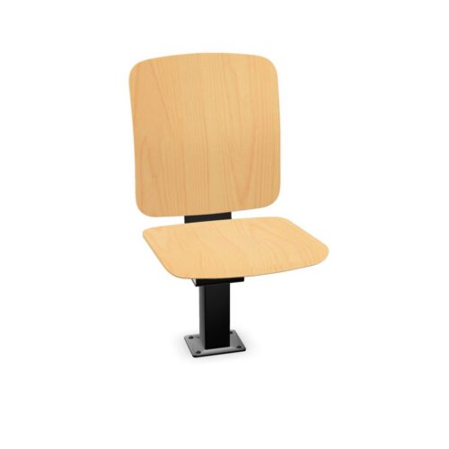 Kusch + Co V-Care Fold 1-Seater Plywood Bench Fixed To Floor