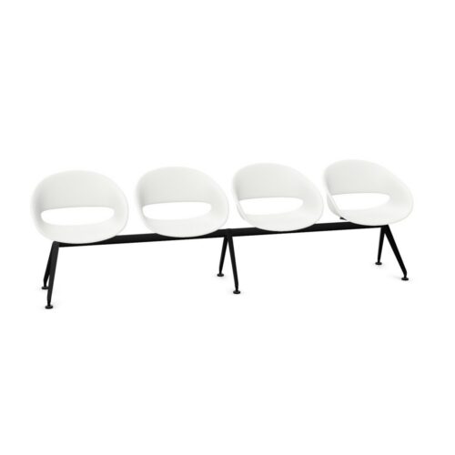 Kusch + Co Volpino Bench 4-Seater Plastic Back