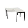 Nowy Styl Sqart I-Leg Desk With Extension Modesty Panel