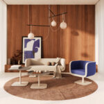Kusch + Co Bound Swivel Armchair side view