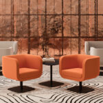 Kusch + Co Bound Swivel Armchair back view