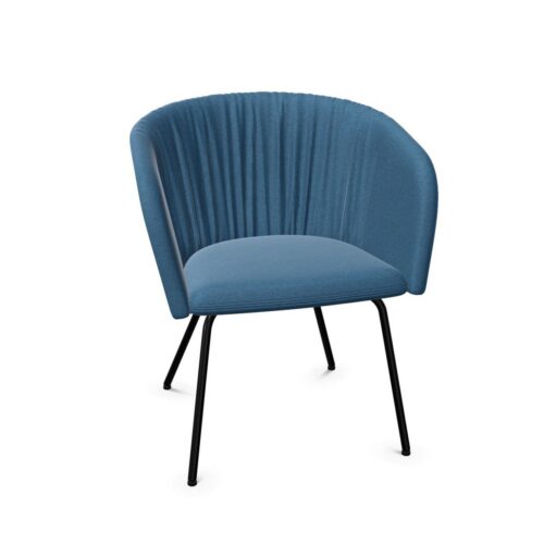 Nowy Styl Naudu Wavy Armchair 4-Leg Metal Frame