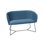 Nowy Styl Naudu 2-Seater Sofa X-Sled Metal Frame