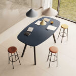 Kusch + Co Creva Upholstered 2-Seater Bench 4-Leg Beech Frame top view