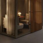 Abstracta Zen Pod Essential Medium Acoustic Office Pod angled view