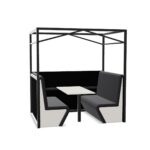 Nowy Styl Sand American Diner Frame 4U U-Shape Sofa Set