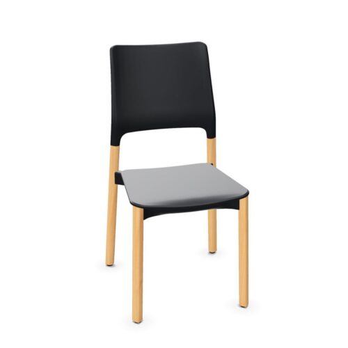 Kusch + Co Arn 4-Leg Frame Chair High Plastic Back