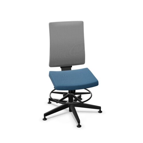 Nowy Styl Navigo Counter Swivel Chair Mesh Upholstered Back