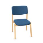 Kusch + Co Embla Upholstered 4-Leg Frame Chair High Back