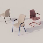 Nowy Styl Flesco Frame Chair Cantilever Upholstered With Armrests