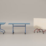 Nowy Styl Flib D-Shaped Foldable Meeting Table