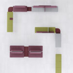 Kusch + Co Genaya U-Shape Pouffe Set product view