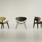 Kusch + Co Kanu Lounge Armchair 4-Leg Wooden Frame
