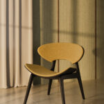 Kusch + Co Kanu Lounge Armchair 4-Leg Wooden Frame angled view