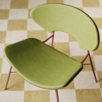 Kusch + Co Kanu Lounge Armchair 4-Leg Frame detail view