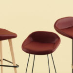 Kusch + Co Lupino Hocker Cantilever Stool lifestyle view