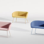 Nowy Styl Naudu 2-Seater Sofa 4 Wooden Legs arrangement view