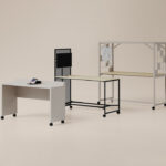 Nowy Styl Offa High Table Slab-Leg Base